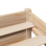vidaXL Lit bibliothèque sans matelas 150x200 cm bois massif de pin