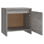 vidaXL Tables de chevet 2 Pièces Sonoma gris 45x34x44 5cm bois ingénierie
