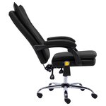 Chaise fauteuil siège de bureau informatique étude de massage similicuir noir 02_0024019
