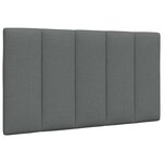 vidaXL Cadre de lit sans matelas gris foncé 80x200 cm tissu
