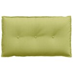 vidaXL Coussin de Dos Vert clair 80 x 19 x 50 cm tissu