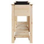 Jardinière vidaXL avec étagère 161x43x76 cm en bois massif de sapin