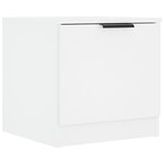 vidaXL Tables de chevet 2 Pièces Blanc 40x39x40 cm