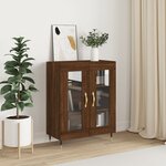 vidaXL Buffet chêne marron 69 5x34x90 cm bois d'ingénierie