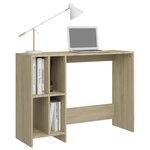 vidaXL Bureau d'ordinateur portable chêne sonoma bois d'ingénierie