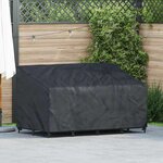 vidaXL Housse de banc de jardin Noir 160 x 100 x 61 / 89 cm Tissu 210D