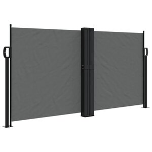 vidaXL Auvent latéral rétractable anthracite 120x600 cm