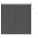vidaXL Store Vénitien Réglable Gris Argenté 150 x 140 cm PVC