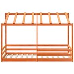 vidaXL Lit pour enfants sans matelas cire marron 90x200 cm pin massif