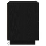 vidaXL Cabinet de chevet avec tiroir avec Chêne noir 45 x 40 x 55 cm