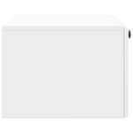 vidaXL Meuble TV mural 78 5 x 41 x 30 cm Blanc brillant