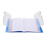 CLAIREFONTAINE Koverbook Cahier piqure 96 pages avec rabats - 170 x 220 mm - Seyes papier PEFC 90 g - Bleu marine