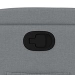 vidaXL Fauteuil inclinable Gris clair Tissu