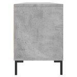 vidaXL Meuble TV gris béton 150x30x44 5 cm bois d'ingénierie