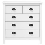 vidaXL Buffet Hill Blanc 79x40x80 cm Bois de pin solide