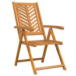 vidaXL Ensemble de Salle à Manger de Jardin 7 Pièces en Bois Massif d'Acacia