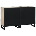 vidaXL Buffets 2 Pièces Blanc 60 x 33.5 x 75 cm bois de manguier massif