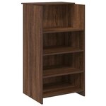 vidaXL Bureau de réception chêne brun 55x50x103 5 cm bois d'ingénierie