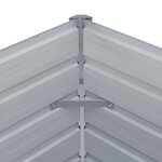 vidaXL Jardinière 100 x 100 x 45 cm Acier galvanisé Anthracite