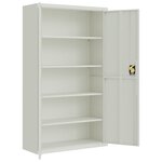 vidaXL Classeur gris clair 105x40x180 cm acier