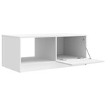 vidaXL Table basse Blanc 90 x 50 x 37 cm Bois d'ingénierie