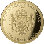 Monnaie AMERICAN EAGLE 1 g Or 1000 Francs Gabon 2026