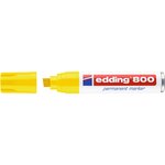 Marqueur Permanent 800 Corps Alu Jaune Pointe Biseautée 4-12 mm x 6 EDDING