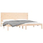 vidaXL Cadre de lit sans matelas 200x200 cm bois massif