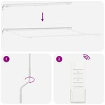 Store rétractable automatique vidaXL Blanc 500x300 cm