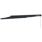 vidaXL Auvent rétractable anthracite 4x3 m tissu et aluminium