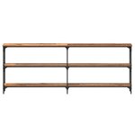 vidaXL Table console Bois vieilli 200x29x75 cm Bois reconstitué