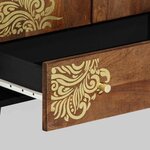 vidaXL Haut-commode Marron 60 x 33.5 x 100 cm Bois de manguier massif