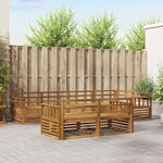 vidaXL Ensemble de canapés d'extérieur 7 pc Naturel