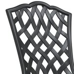 Ensemble de Bistro 3 Pièces vidaXL Noir en Aluminium