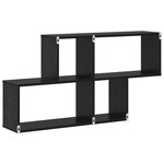 vidaXL Étagère Murale Chêne Noir 100x20x53 cm Bois Contreplaqué