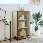 vidaXL Bibliothèque chêne sonoma 60x35x107 5 cm bois d'ingénierie