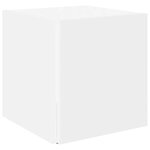 vidaXL Table d'appoint Blanc 33x33x34 5 cm Aggloméré