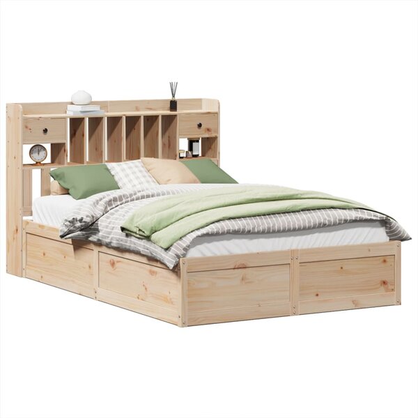 vidaXL Cadre de lit sans matelas 140x190 cm bois de pin massif