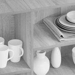 vidaXL Buffet sonoma gris 120x30x75 cm bois d'ingénierie