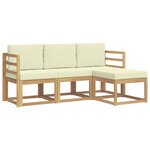 vidaXL Ensemble de canapés d'extérieur 4 pc