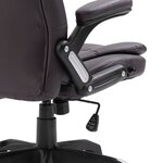 vidaXL Chaise de bureau Marron Similicuir