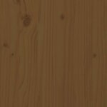 vidaXL Cadre de lit sans matelas marron miel bois massif 120x190 cm