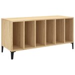 vidaXL Armoire à disques chêne sonoma 100x38x48 cm bois d'ingénierie