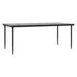 vidaXL Ensemble à manger de jardin et coussins 9 Pièces marron poly rotin