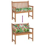 vidaXL Coussin pour assise / dossier de palette Floral Multicolore