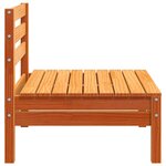 vidaXL Canapés de jardin sans accoudoirs 4 Pièces cire marron bois massif