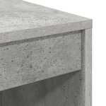 vidaXL Bureau d'écriture moderne Gris béton