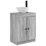 vidaXL Meuble de salle de bain avec évier Sonoma gris 54 x 35 x 83 cm