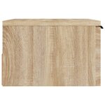 vidaXL Tables de chevet murales 2 Pièces Chêne sonoma 34x30x20 cm