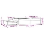 vidaXL Cadre de lit sans matelas avec tiroirs 140x200 cm